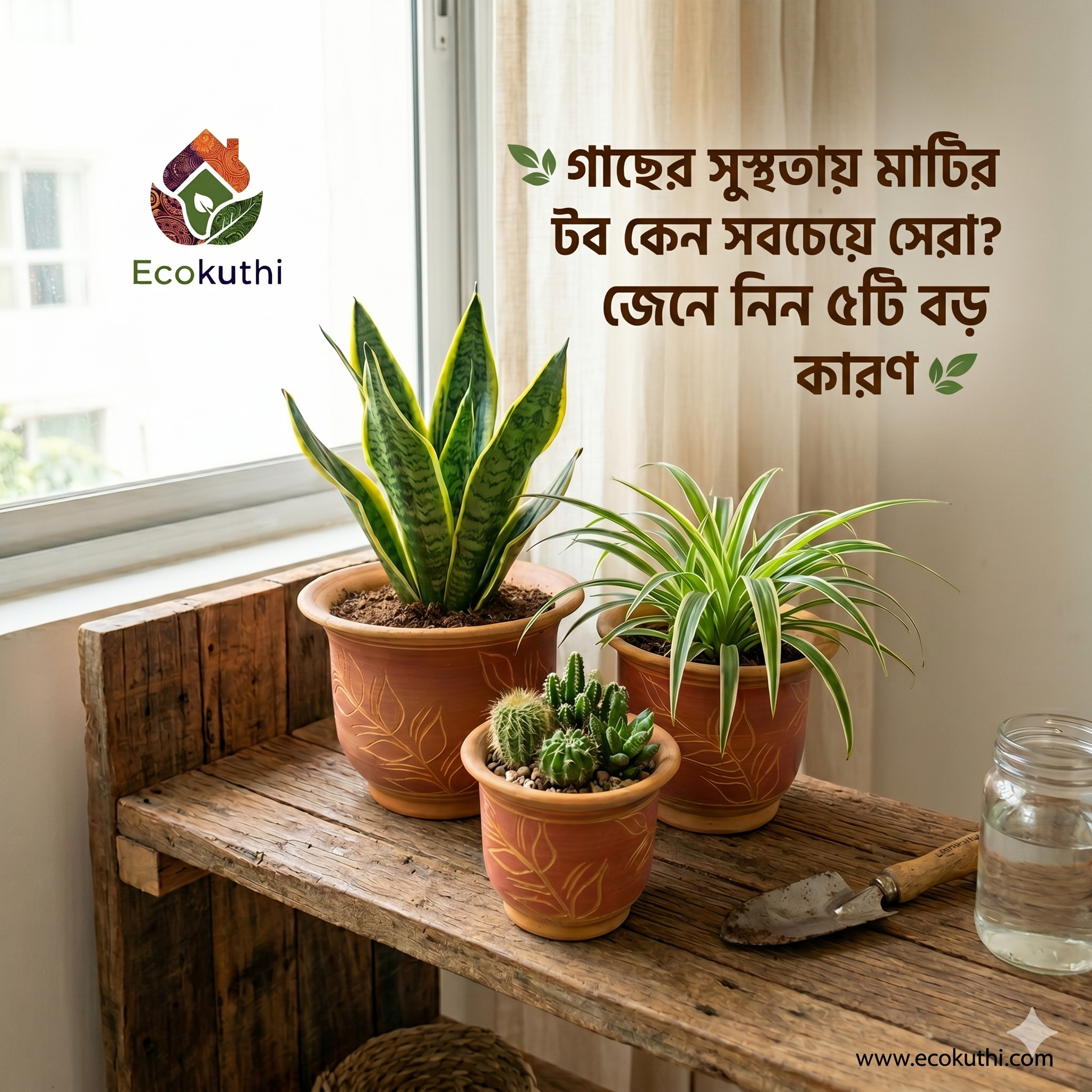 গাছের সুস্থতায় মাটির টব কেন সবচেয়ে সেরা? জেনে নিন ৫টি বড় কারণ