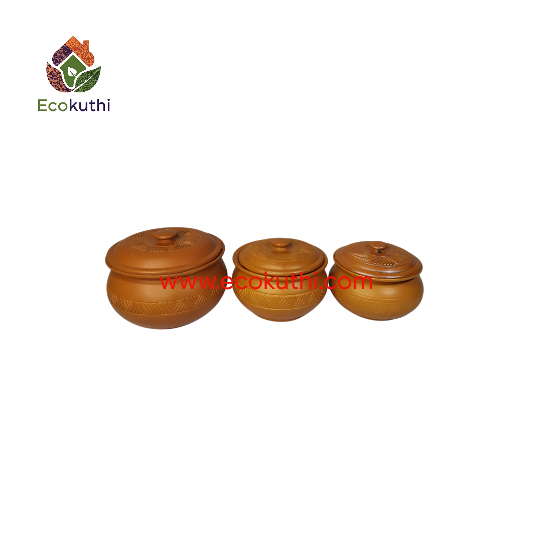 Clay Curry bowl with Lid