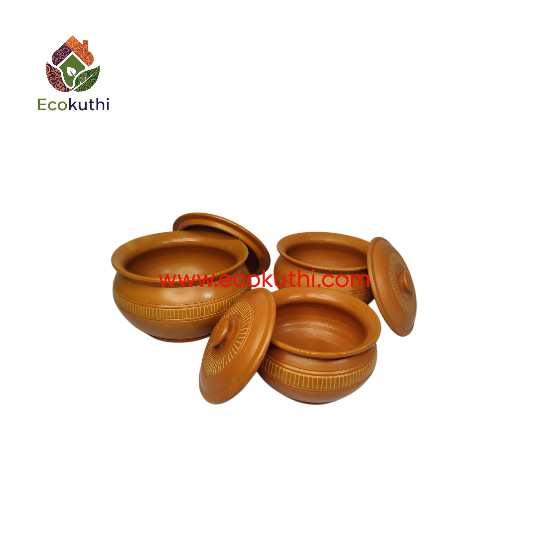 Clay Curry bowl with lid GD Design