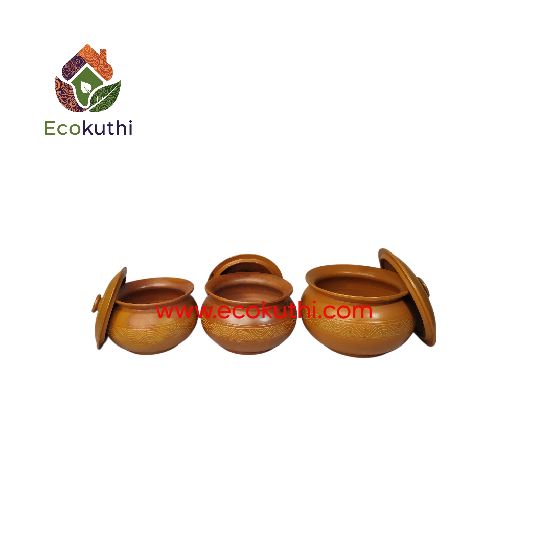 Clay Serving Curry Bowl Dew Design