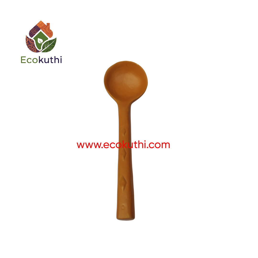 Clay Ladle or Dal Spoon