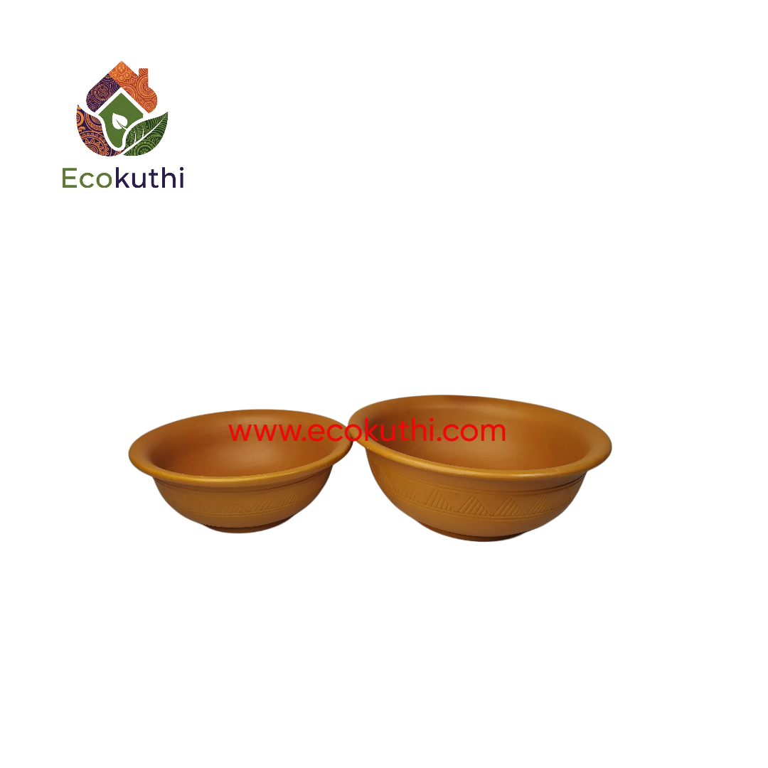 Clay Rice bowl or Curry Dish A (B )Design