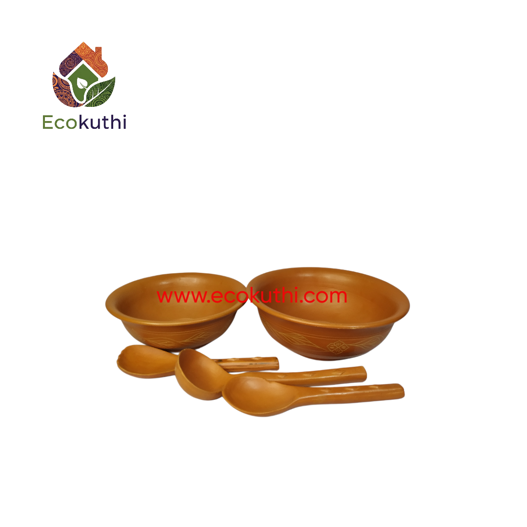 Clay Rice bowl or Curry Dish GD Design