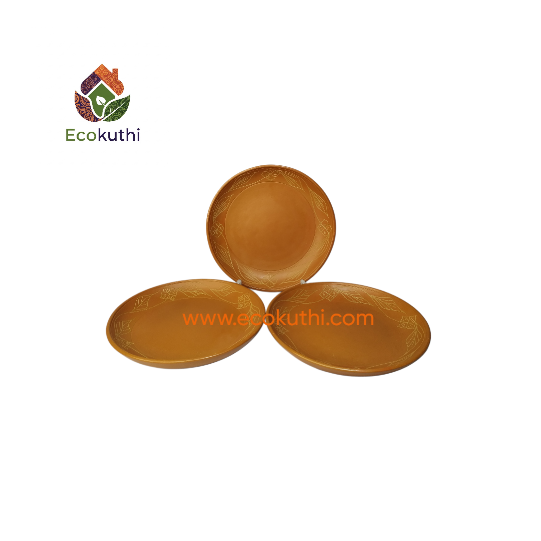 Floral Design Earthenware Dinner Plate - Dhalpala Design