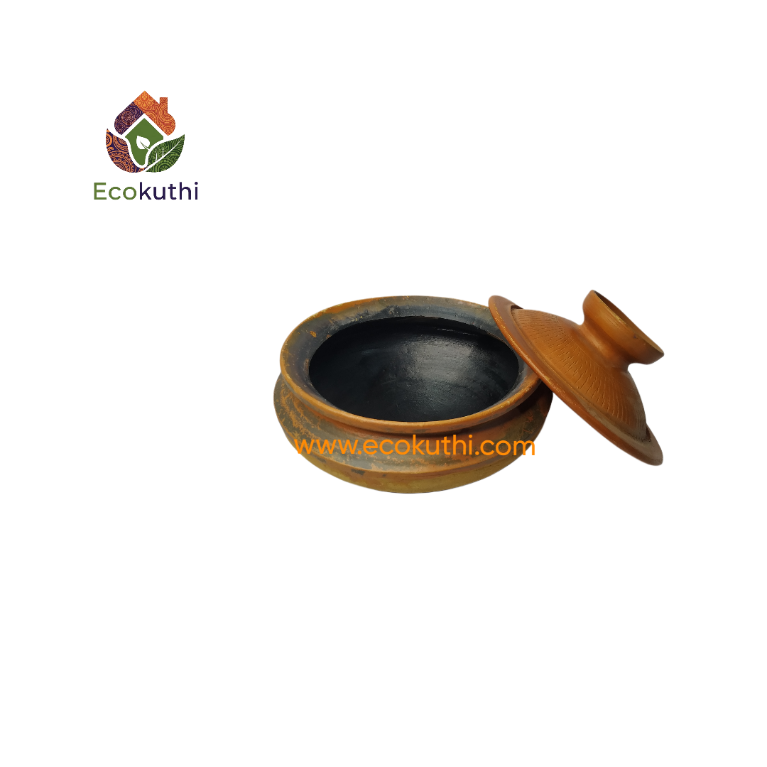 Clay Curry Cooking pot with lid ( M )