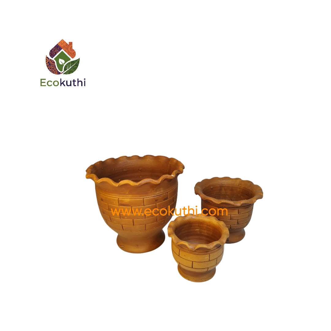 Clay Tub Terracotta Bricks Design