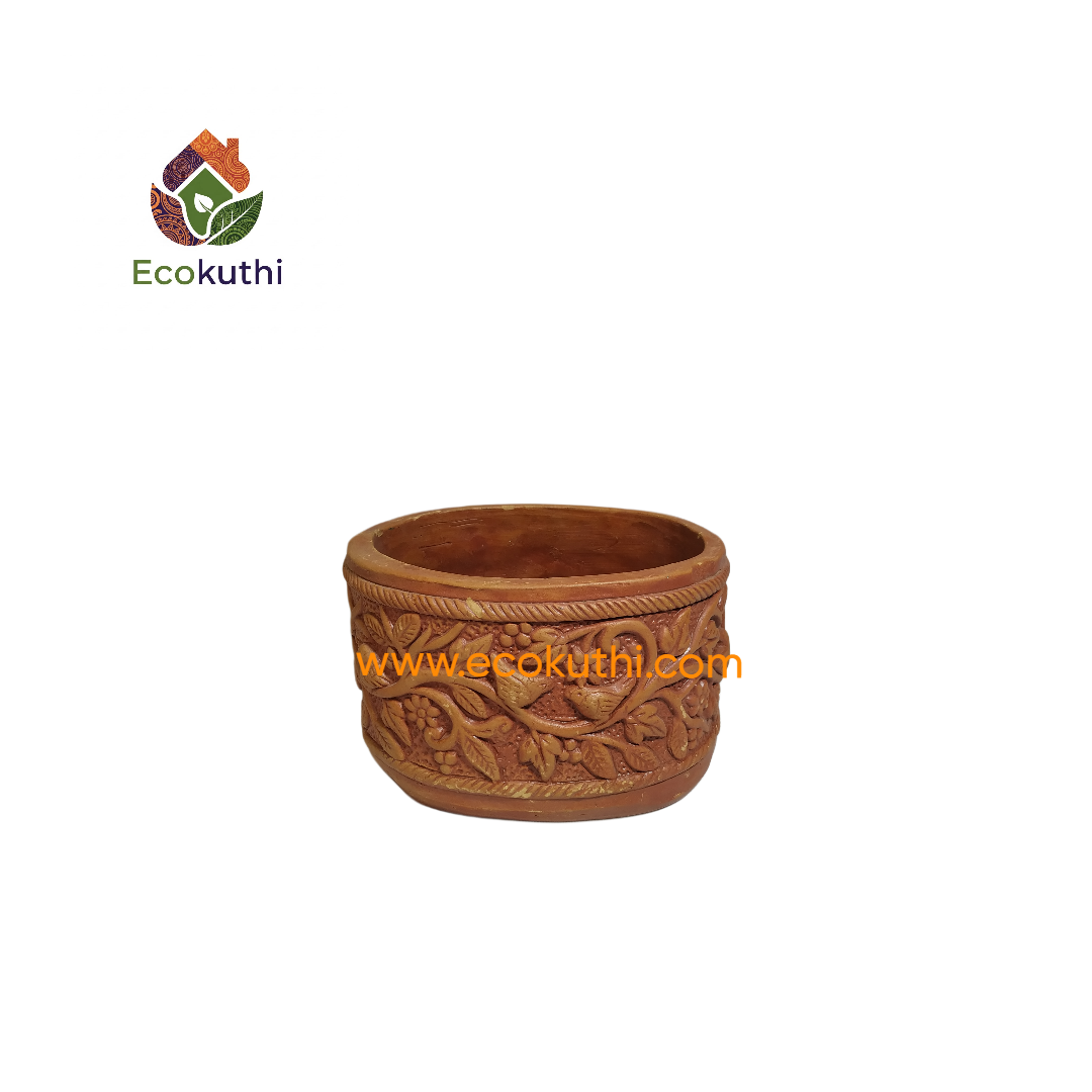 Clay Round Terracotta Bonsai Tub