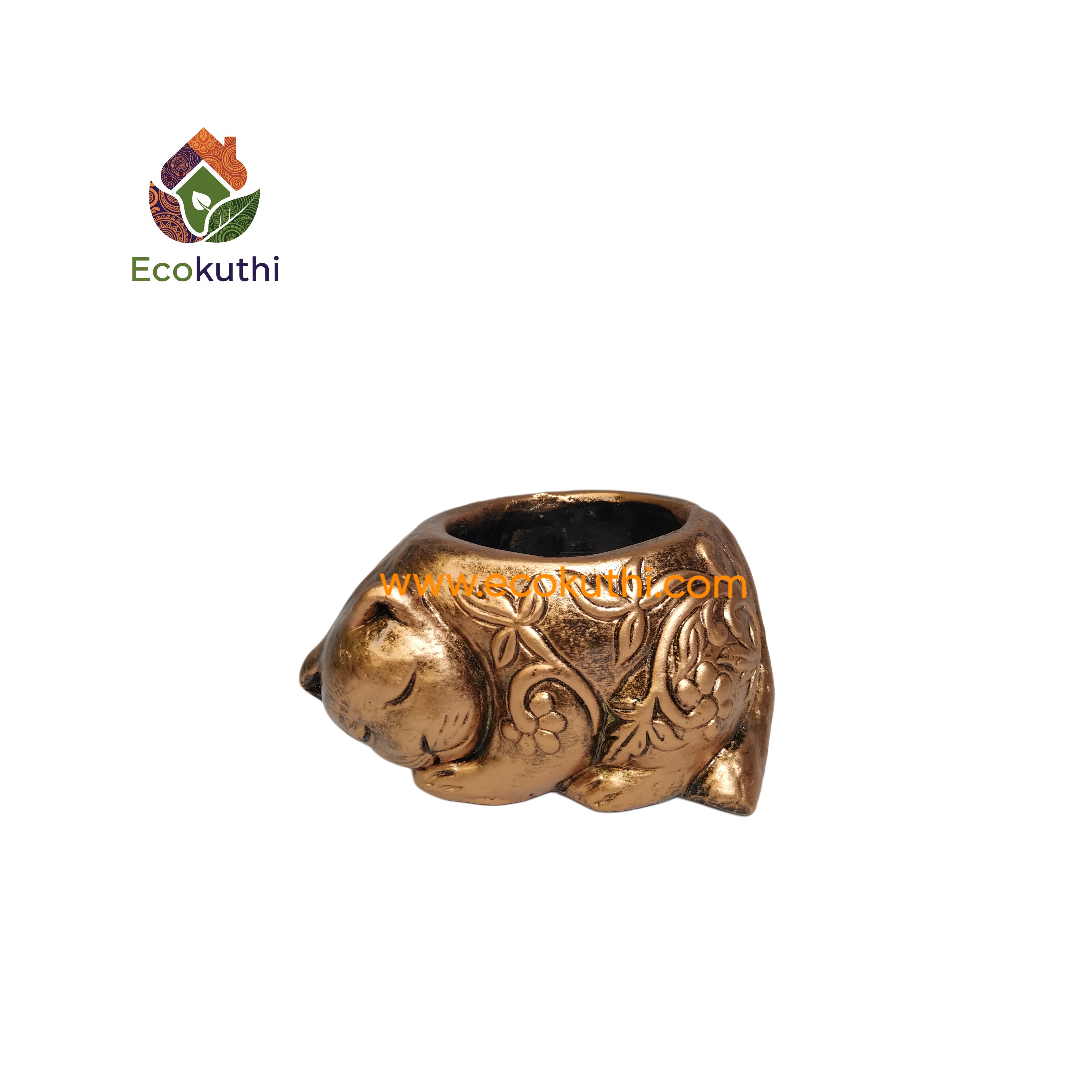 Clay Cat Showpiece Pot & Tub