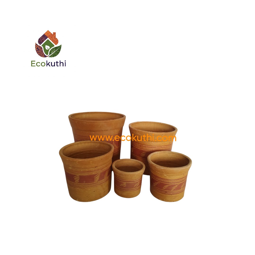 Clay Nakshi Bangla Tub