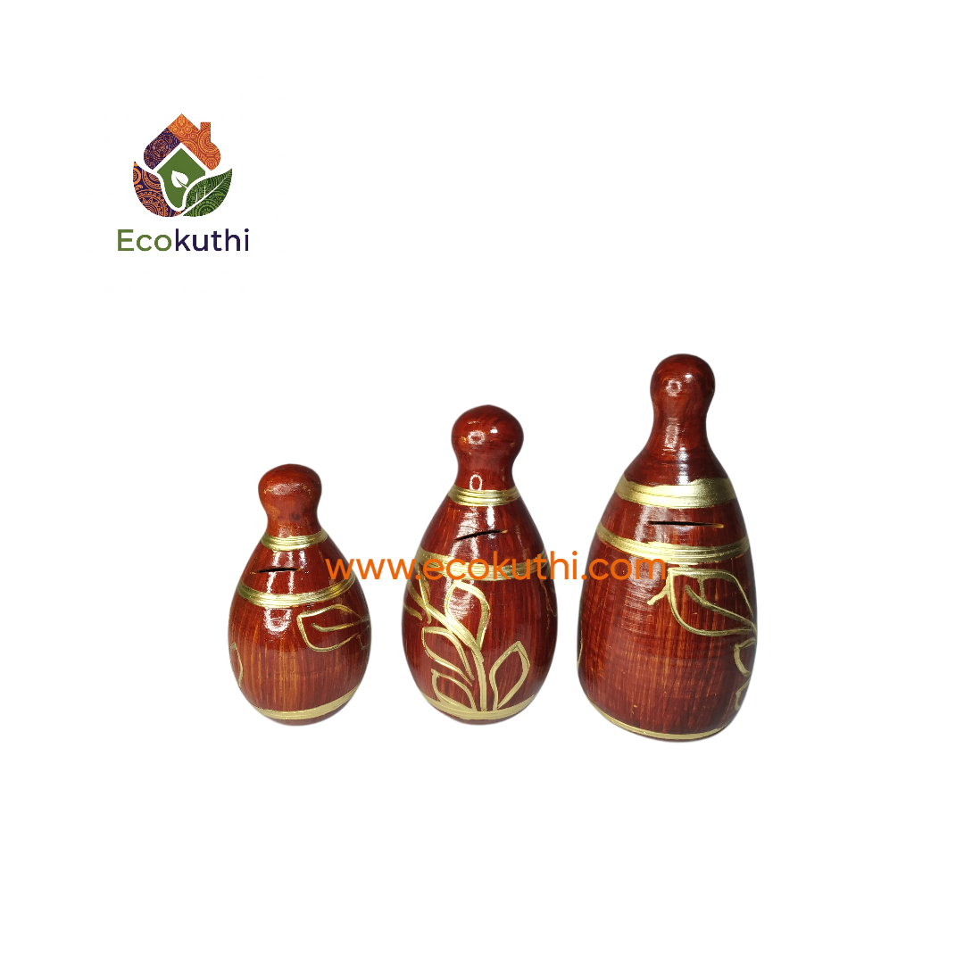 Pumpkin Shape Clay Bank