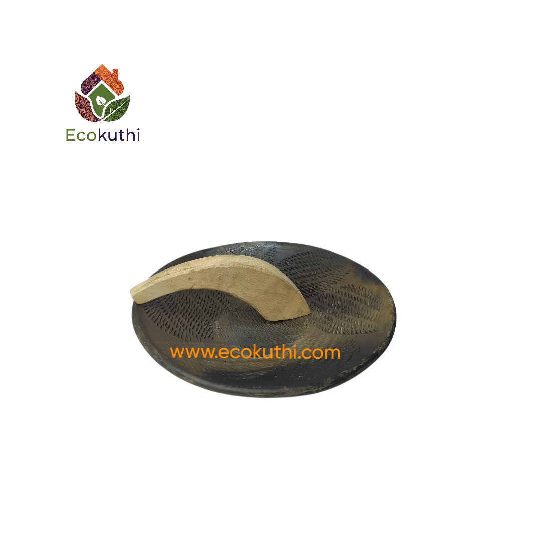 Premium Matir Batna & Wood Pisni Set - ঐতিহ্যবাহী রংপুর অঞ্চলের বিখ্যাত মাটির বাটনা ও কাঠের পিসনি