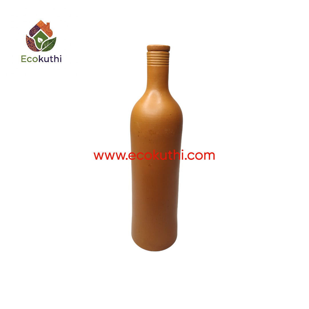 Premium Matir Panir Bottle Combo - ১৩০০ মিলি ও ৮০০ মিলি ধারণক্ষমতার স্বাস্থ্যসম্মত মাটির বোতল সেট